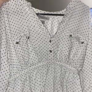 Poker doted dress Maternity motherhood